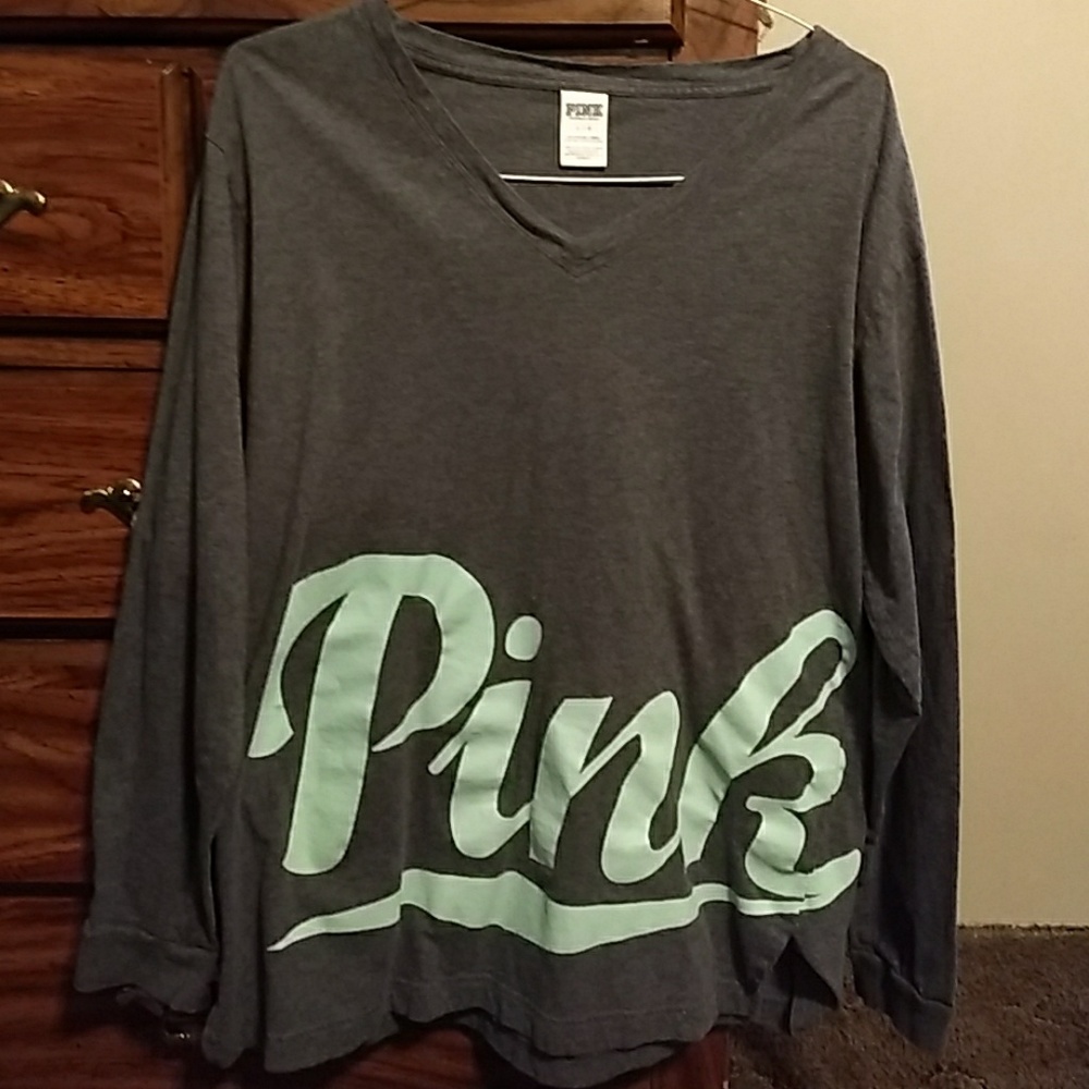 VS Pink long sleeve shirt.